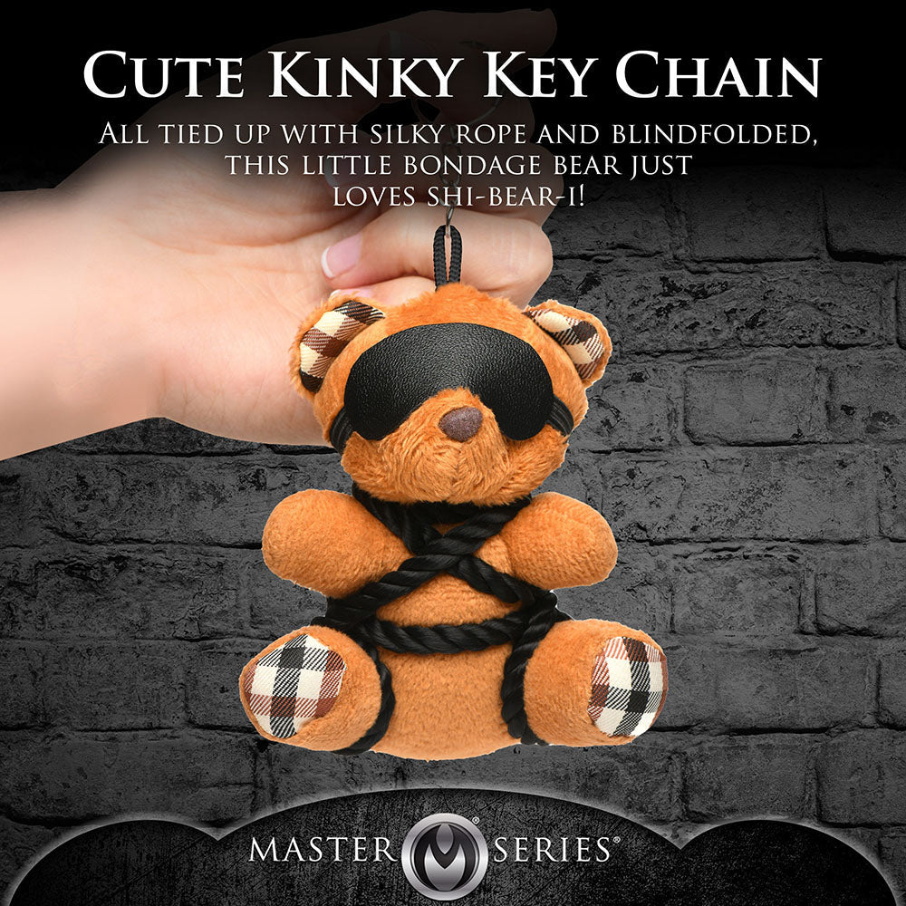 MASTER SERIES ROPE TEDDY BEAR KEYCHAIN