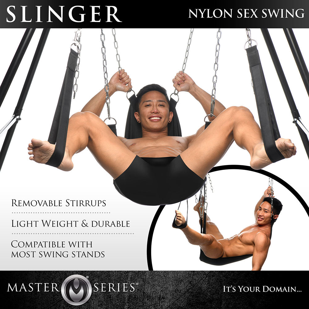 XR BRANDS - MASTER SERIES SLINGER COLUMPIO SEXUAL DE NAILON