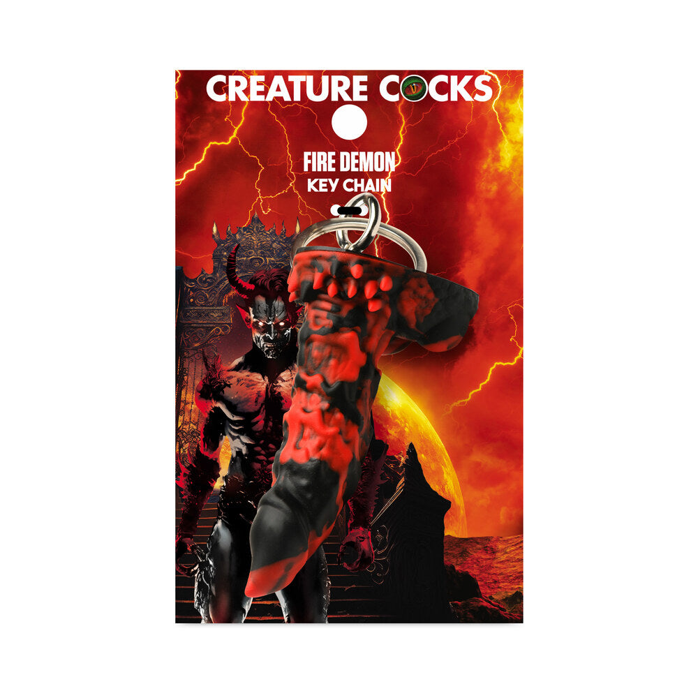 XR BRANDS - CREATURE COCKS FIRE DEMON KEYCHAIN