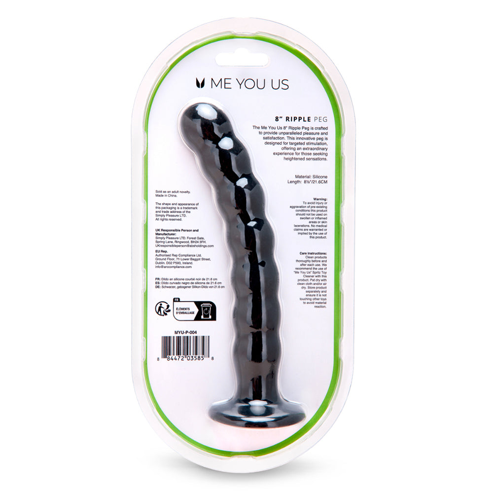 ME YOU US - 8 IN. RIPPLE G-SPOT PEG