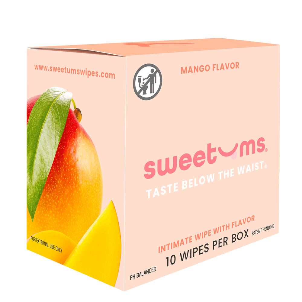 SWEETUMS - INTIMATE WIPES MANGO FLAVOR 10-PACK