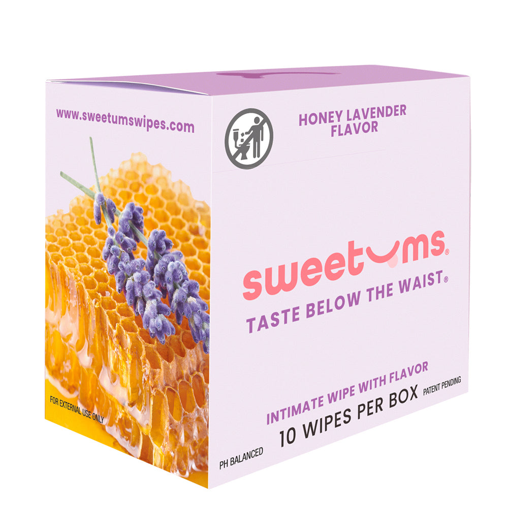 SWEETUMS - INTIMATE WIPES HONEY LAVENDER FLAVOR 10-PACK