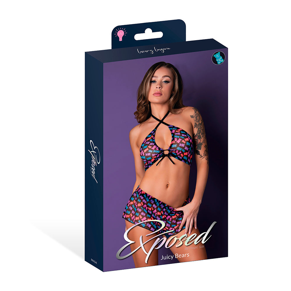 MAGIC SILK - HAZY DAYZ HALTER TOP & HOT SHORT SET GUMMY BEARS