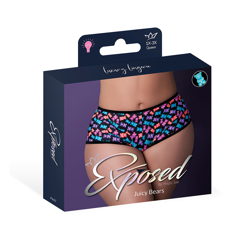 MAGIC SILK - HAZY DAYZ BOY SHORT GUMMY BEARS QUEEN SIZE