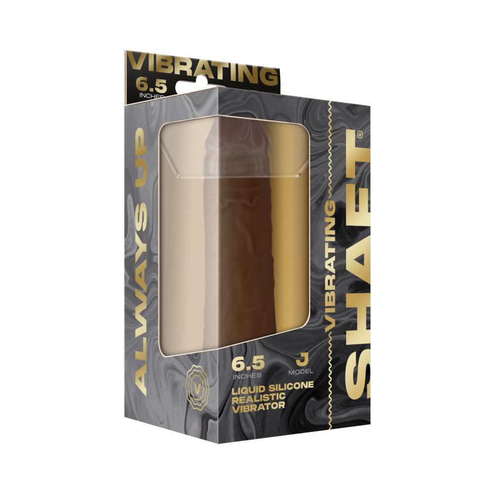 EJE - MODELO VIBRATORIO J: DILDO DE SILICONA DE DOBLE DENSIDAD DE 6.5 PULGADAS ROBLE