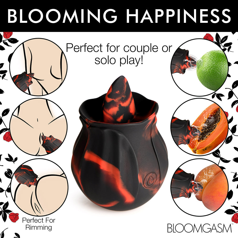 XR BRANDS - BLOOMGASM BLACK KISS RIMMING ROSE