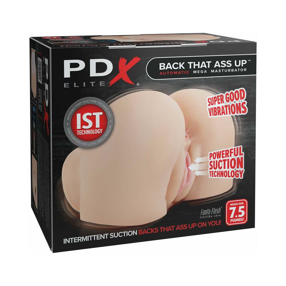 PDX ELITE - MASTURBADOR REALISTA VIBRADOR DE VAGINA Y ANO