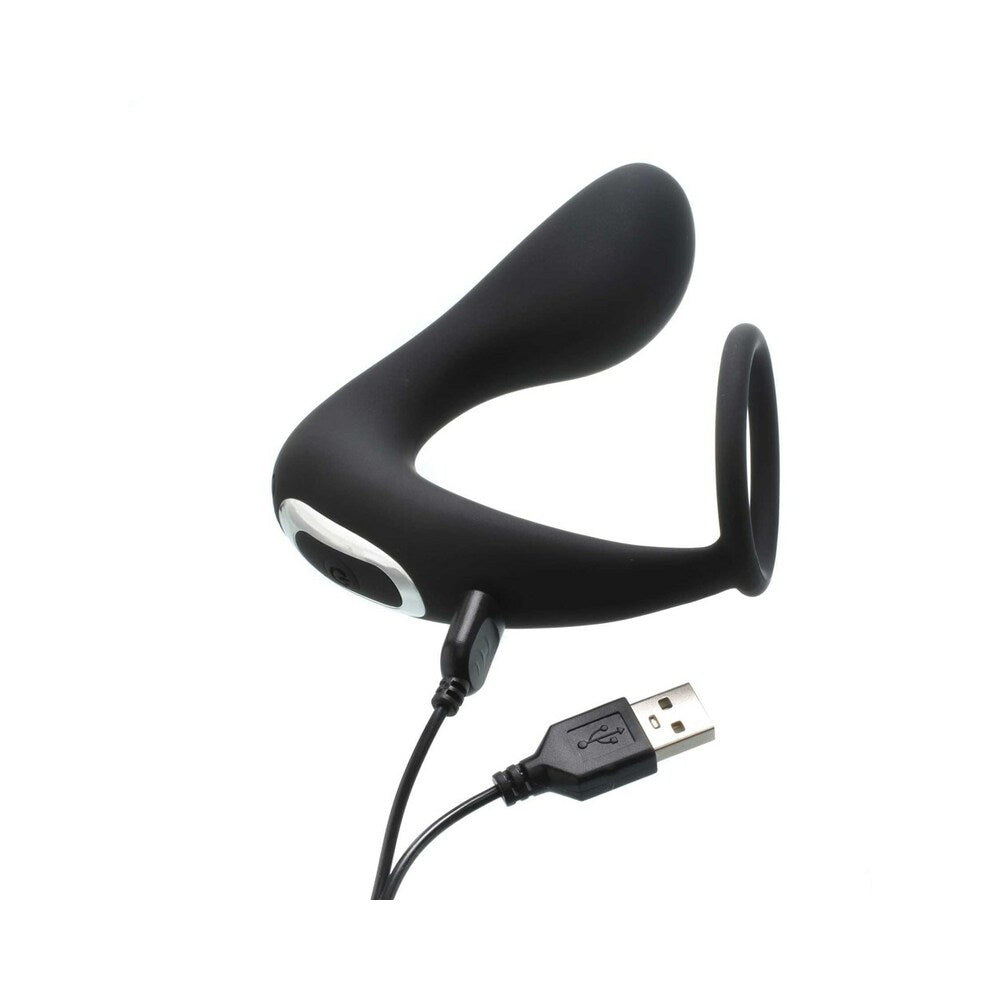 ADAM & EVE - ADAM'S RECHARGEABLE PROSTATE PLEASER + C-RING