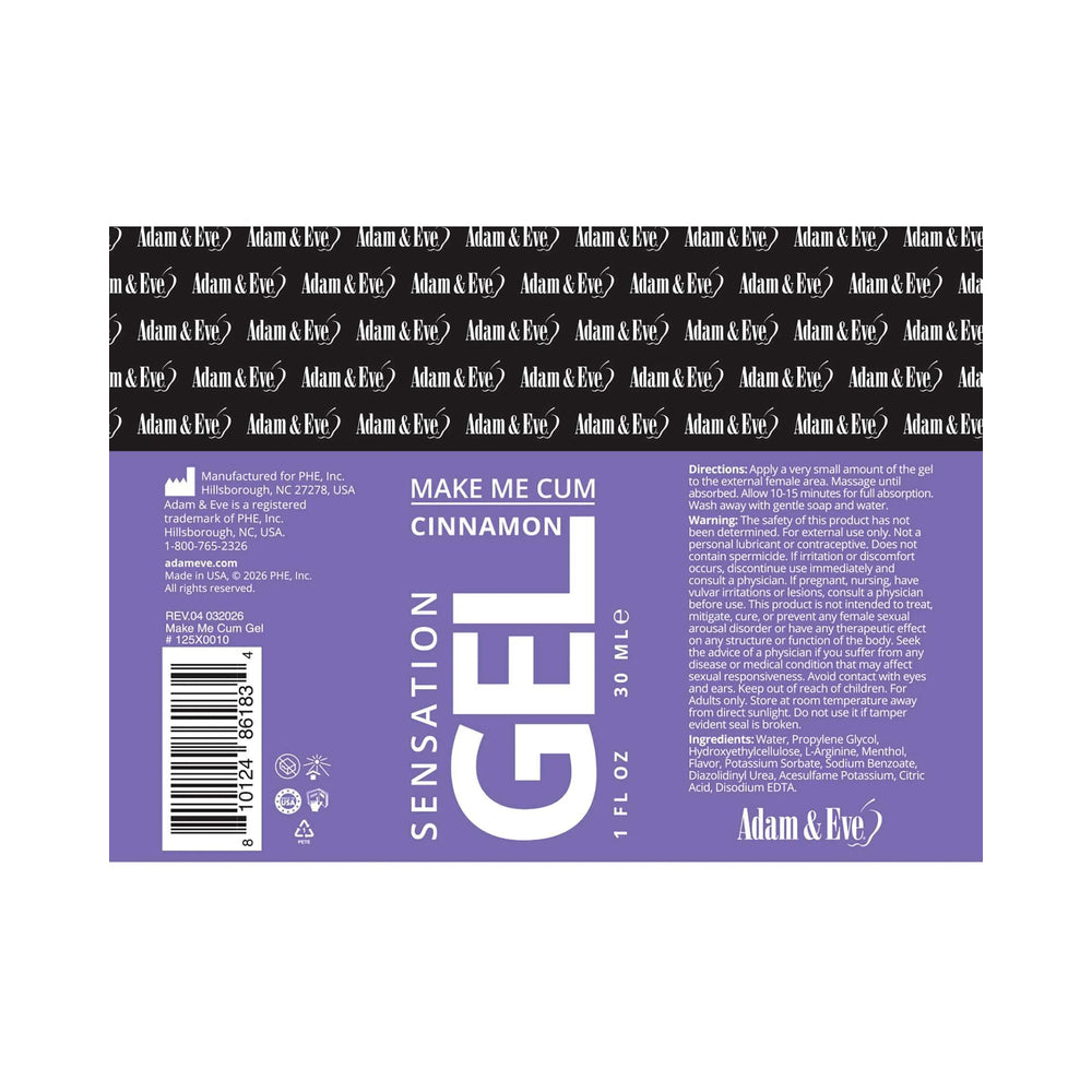 ADAM & EVE - MAKE ME CUM CLIT SENSITIZER GEL 1 OZ.