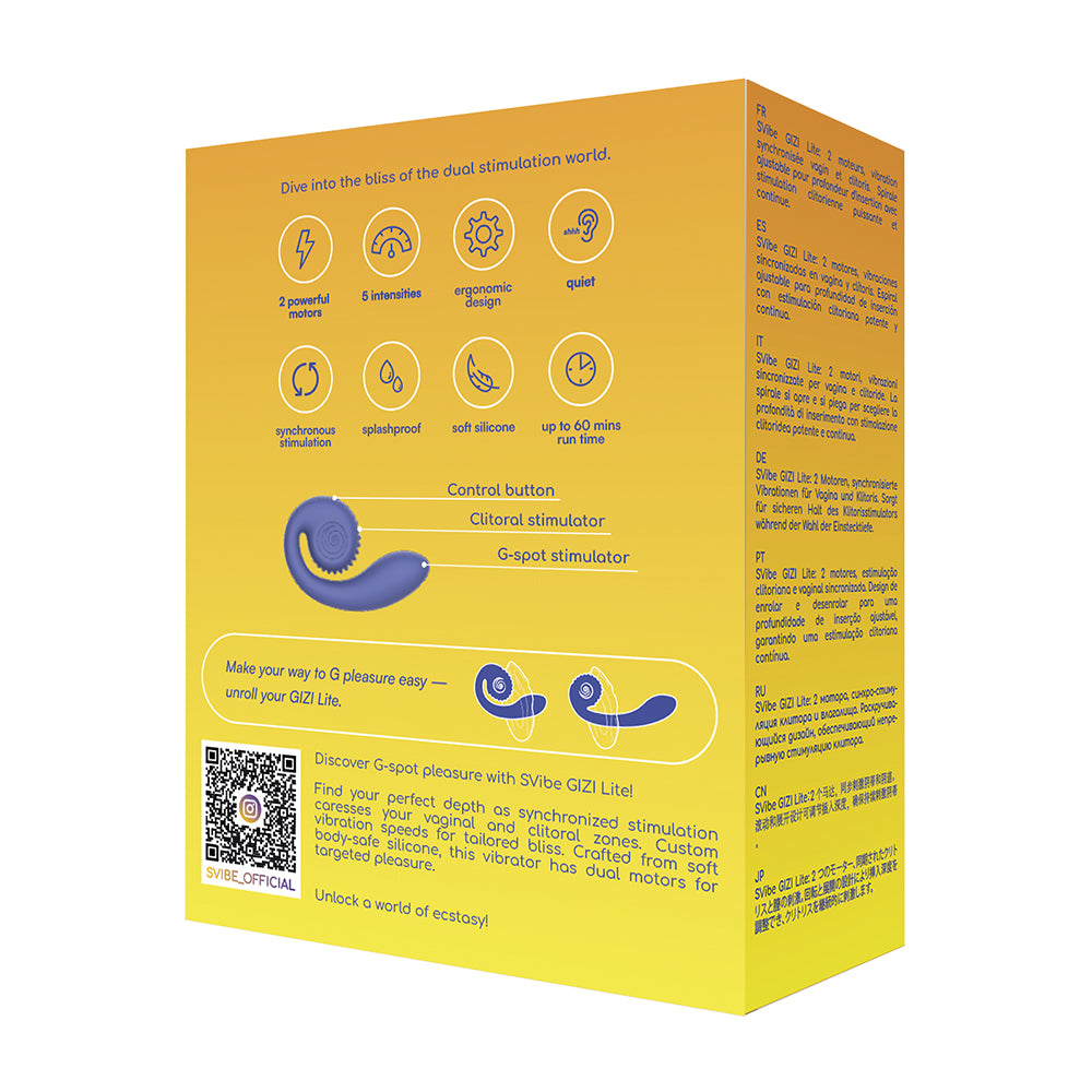 SVIBE - SNAIL GIZI LITE VIBRATOR JUICY BLUEBERRY