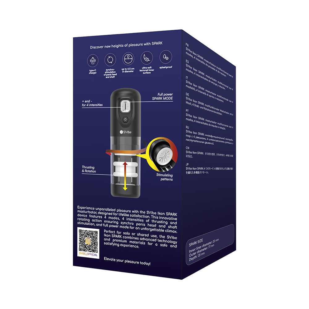 VIBRADOR SNAIL VIBE - MASTURBADOR CON ROTACIÓN Y EMPUJE IKON SPARK