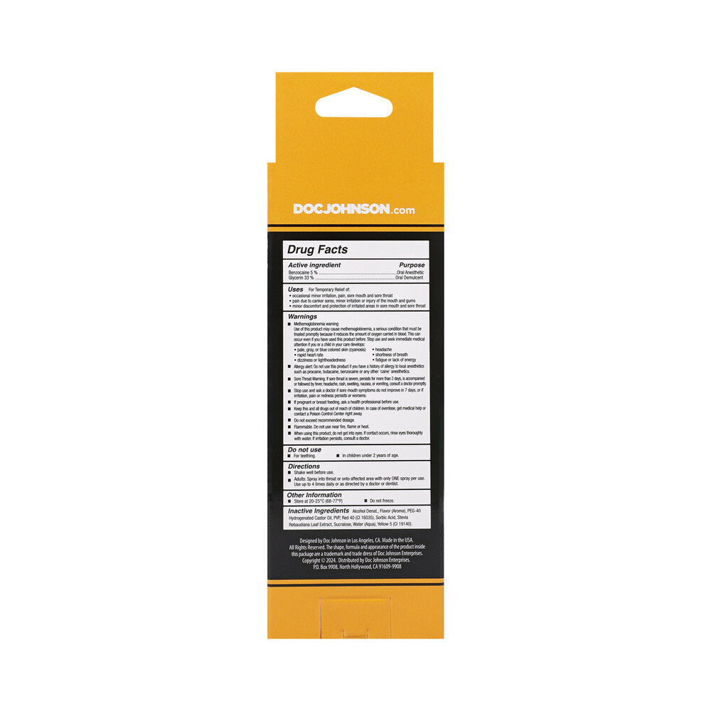 DOC JOHNSON - GOODHEAD DEEP THROAT SPRAY MANGO 2 OZ.