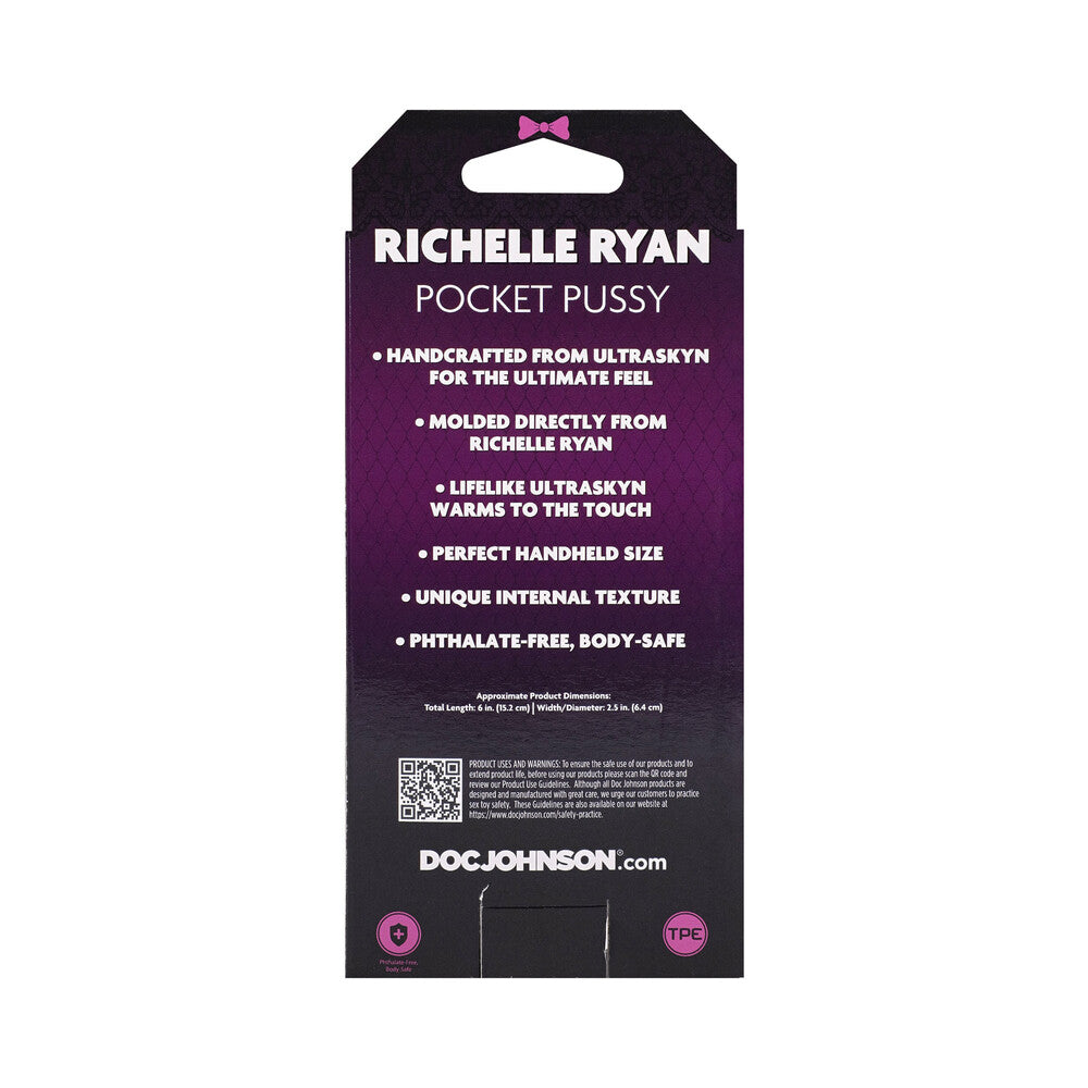 DOC JOHNSON - SIGNATURE STROKERS RICHELLE RYAN ULTRASKYN POCKET PUSSY VANILLA