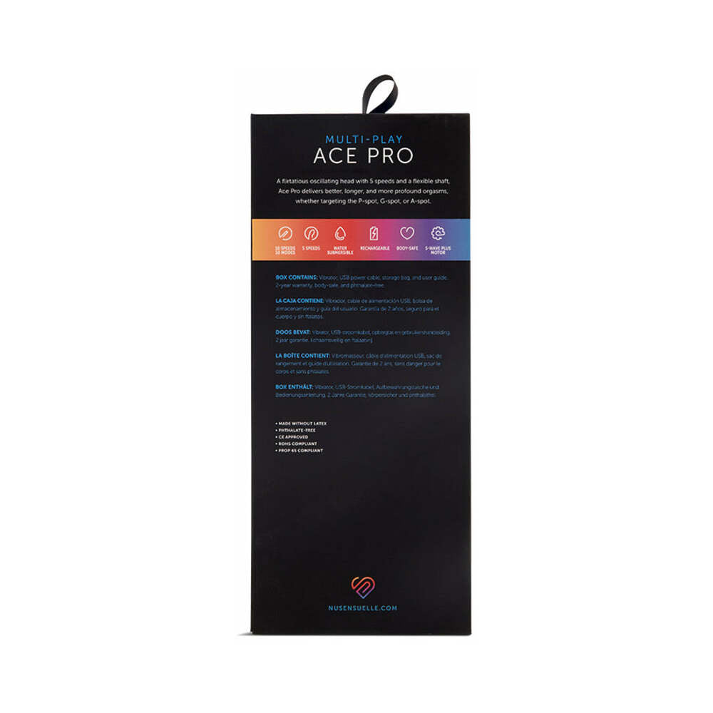 NU SENSUELLE ACE PRO PROSTATE & G-SPOT VIBE BLACK