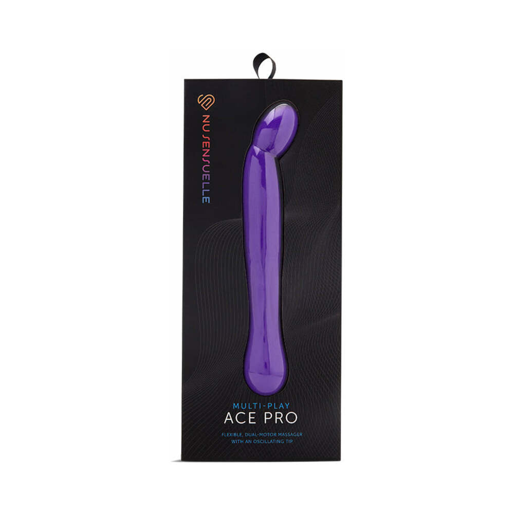 NU SENSUELLE - VIBRADOR ACE PRO PARA PRÓSTATA Y PUNTO G MORADO INTENSO