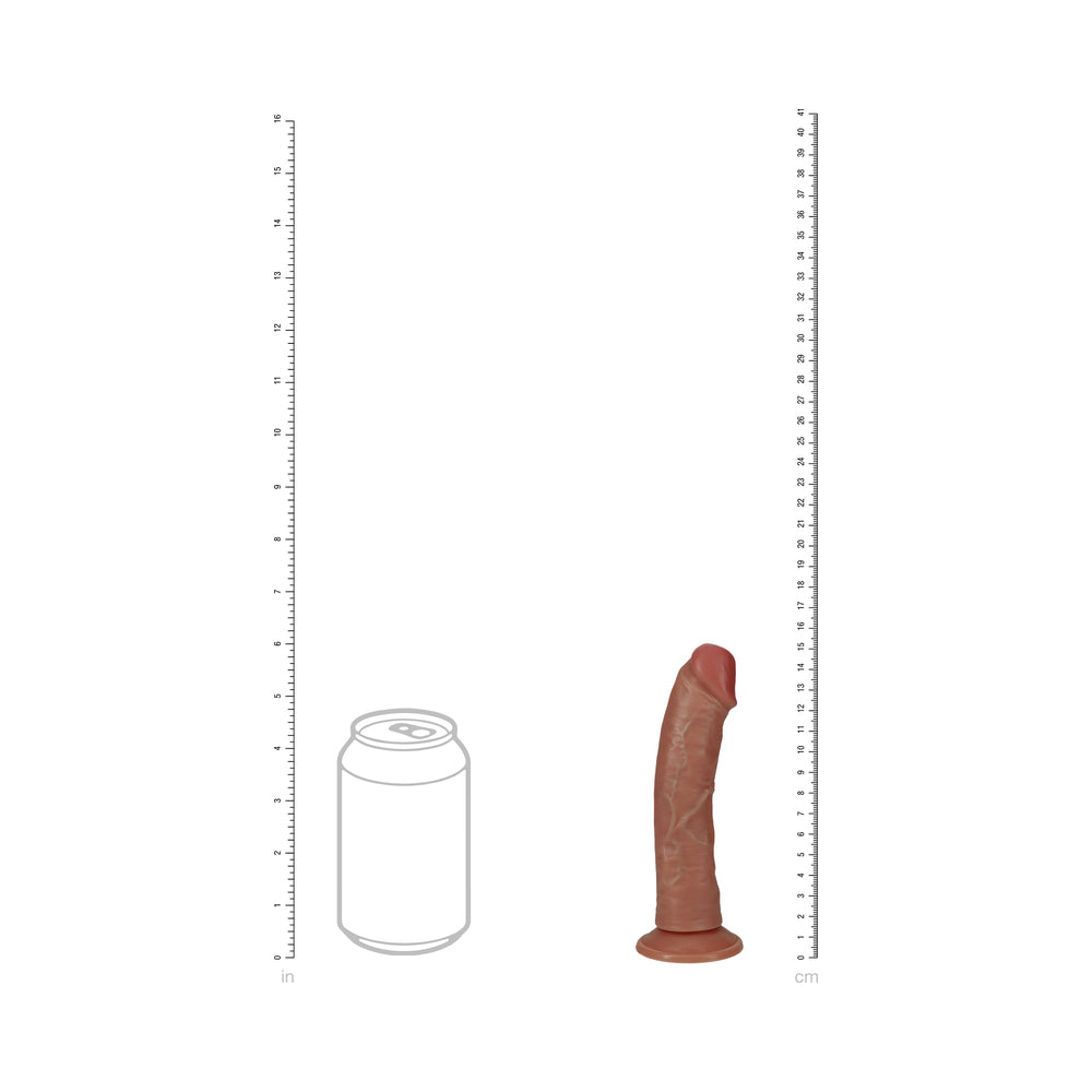 SHOTS - REALROCK 6 IN. VIBRATING COCK REGULAR CURVED