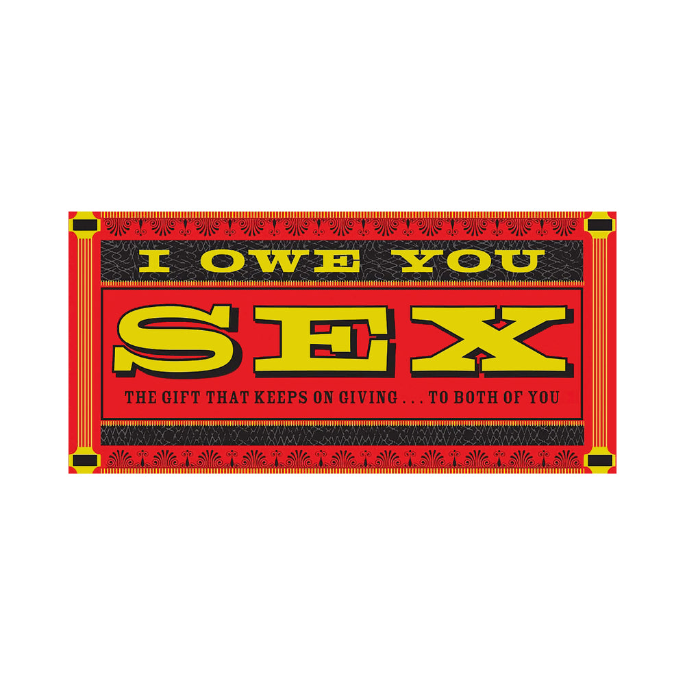 IOU SEX GIFT COUPONS
