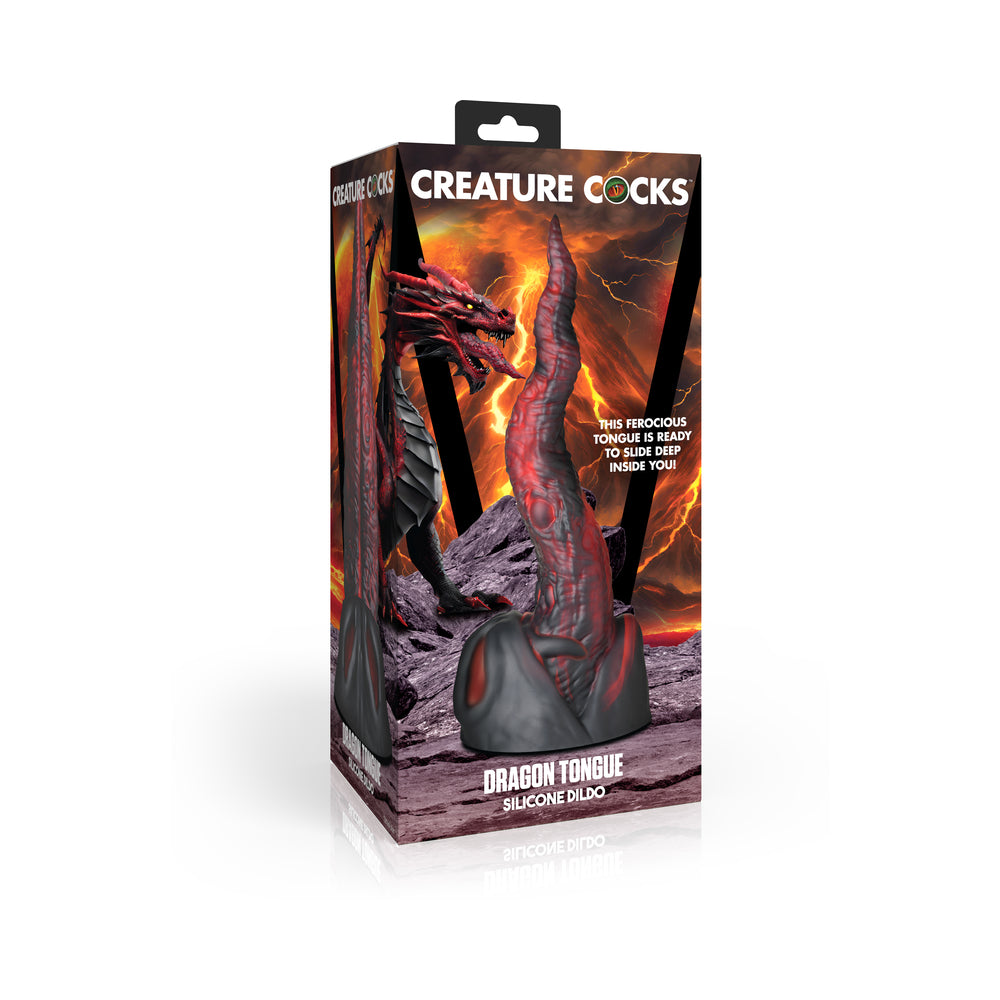 XR BRANDS - CREATURE COCKS DRAGON TONGUE SILICONE DILDO