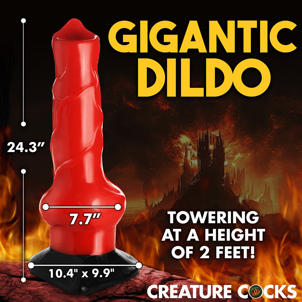 XR BRANDS - CREATURE COCKS GIANT HELL-HOUND CANINE PENIS 2 '' DILDO