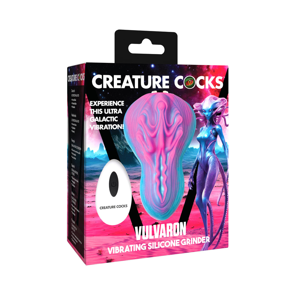 XR BRANDS - CREATURE COCKS VULVARON VIBRATING SILICONE GRINDER WITH REMOTE CONTROL