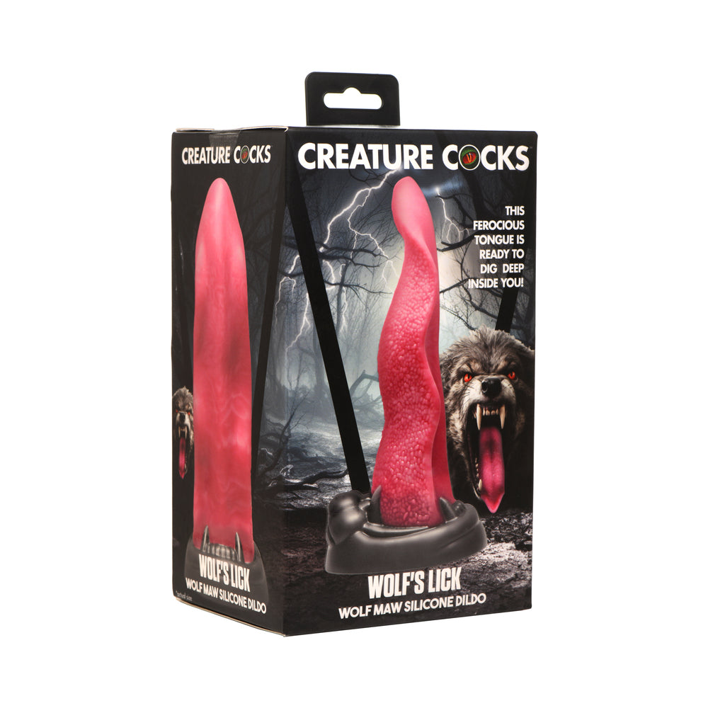 XR BRANDS - CREATURE COCKS WOLF''S LICK WOLF MAW SILICONE DILDO