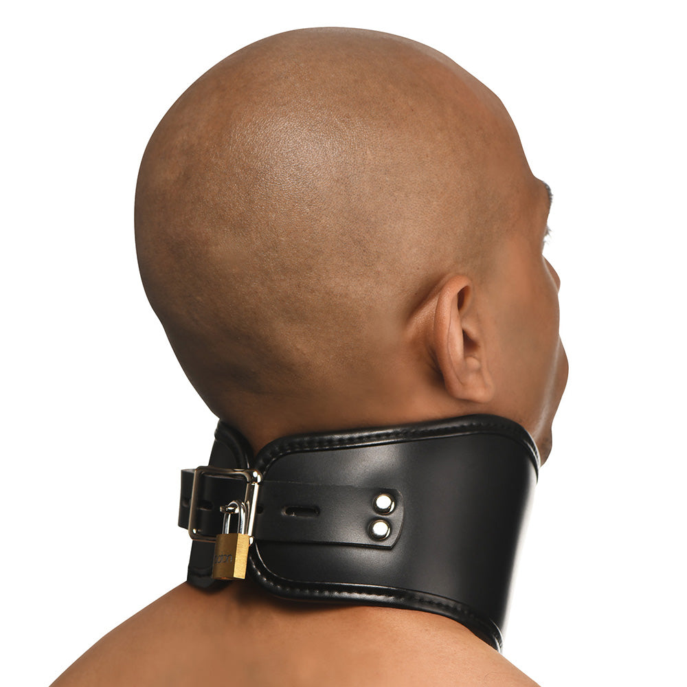 XR BRANDS - MASTER SERIES HARD STANCE PADDED LOCKING POSTURE COLLAR