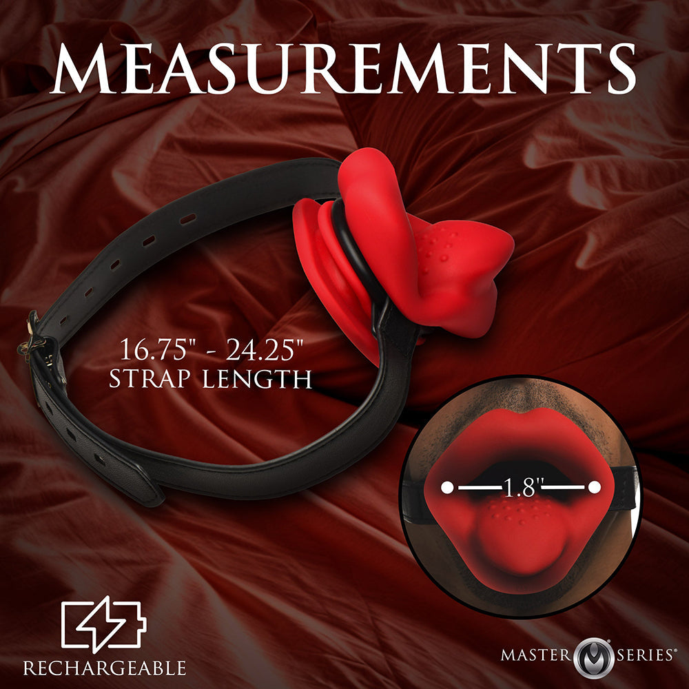 XR BRANDS - MASTER SERIES VIBRATING LIPS MOUTH GAG