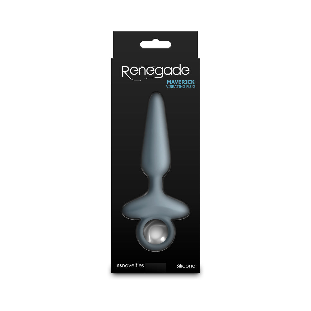 RENEGADE MAVERICK RECHARGEABLE VIBRATING ANAL PLUG GRAY