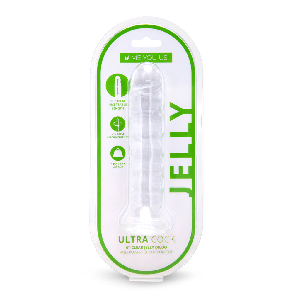 ME YOU US - ULTRACOCK CLEAR JELLY 6 IN. DONG