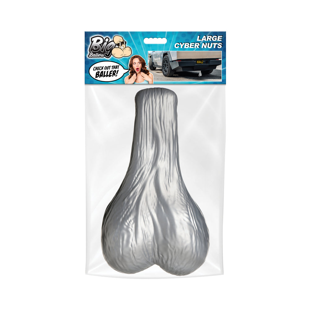 XR BRANDS - BIG BALLERS LARGE TRUCK NUTS SILVER