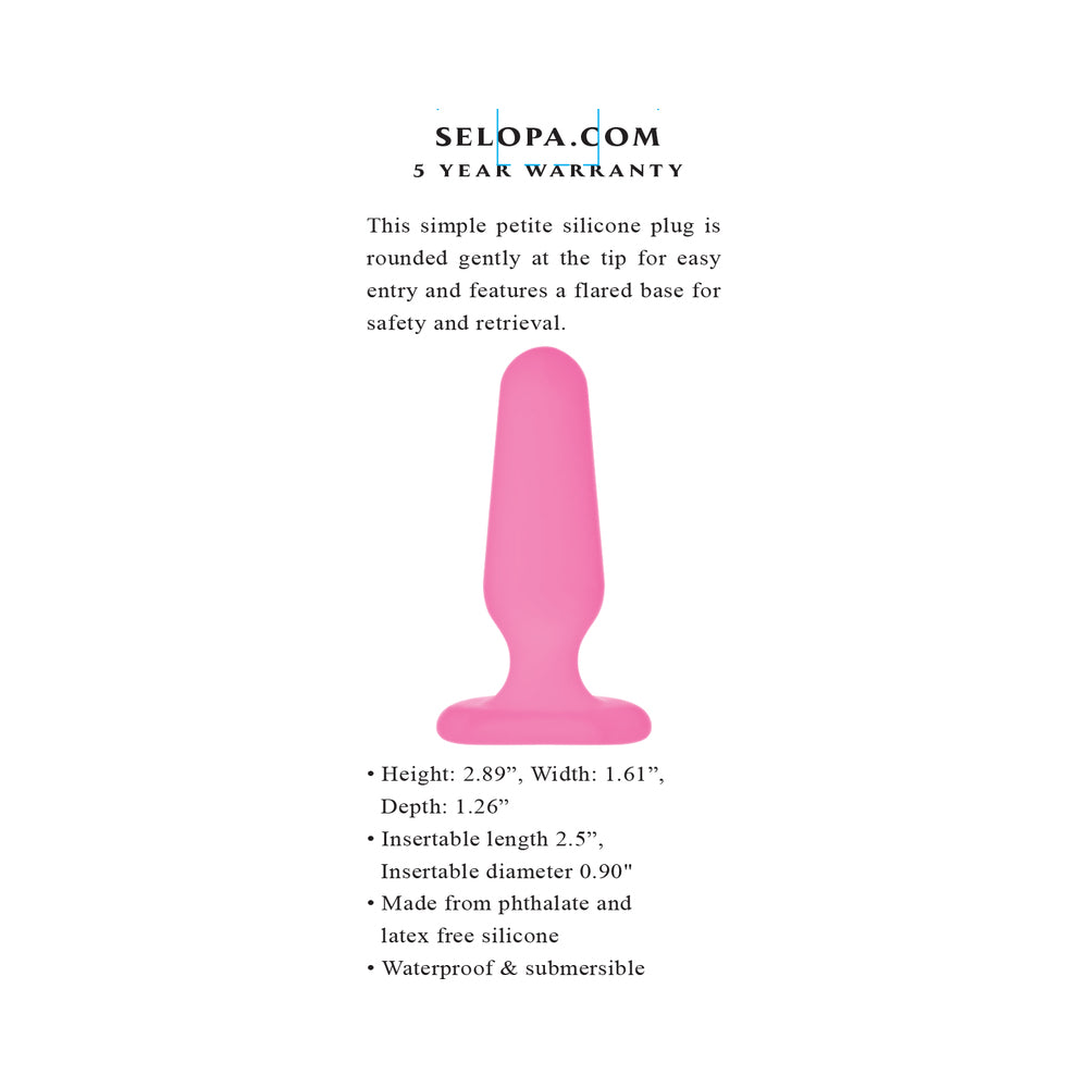 SELOPA - PETITE PLUG SILICONE PINK