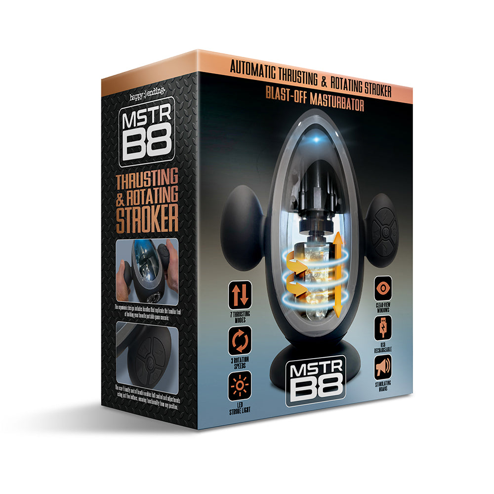 MSTR B8 BLAST OFF AUTOMATIC THRUSTING AND VIBRATING STROKER