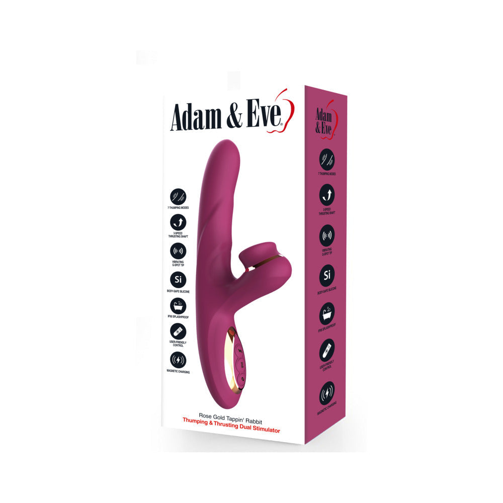 ADAM & EVE - ROSE GOLD TAPPIN'' RABBIT