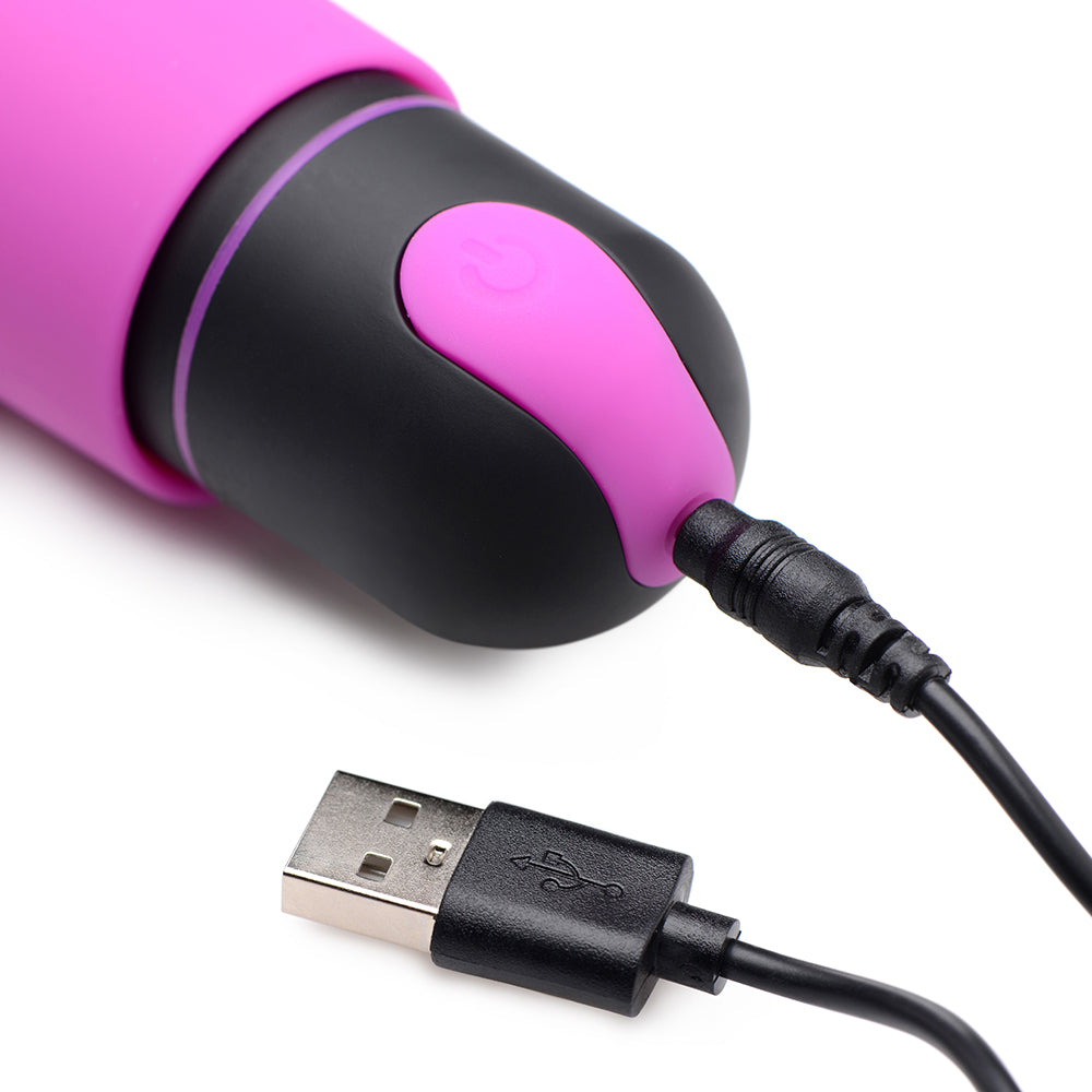 BANG! XL BULLET & WAVY SILICONE SLEEVE PURPLE