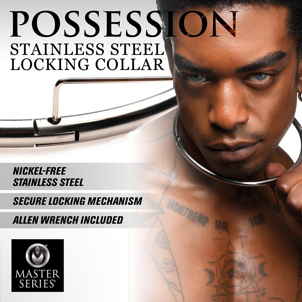 MASTER SERIES POSSESSION STAINLESS STEEL LOCKING COLLAR S