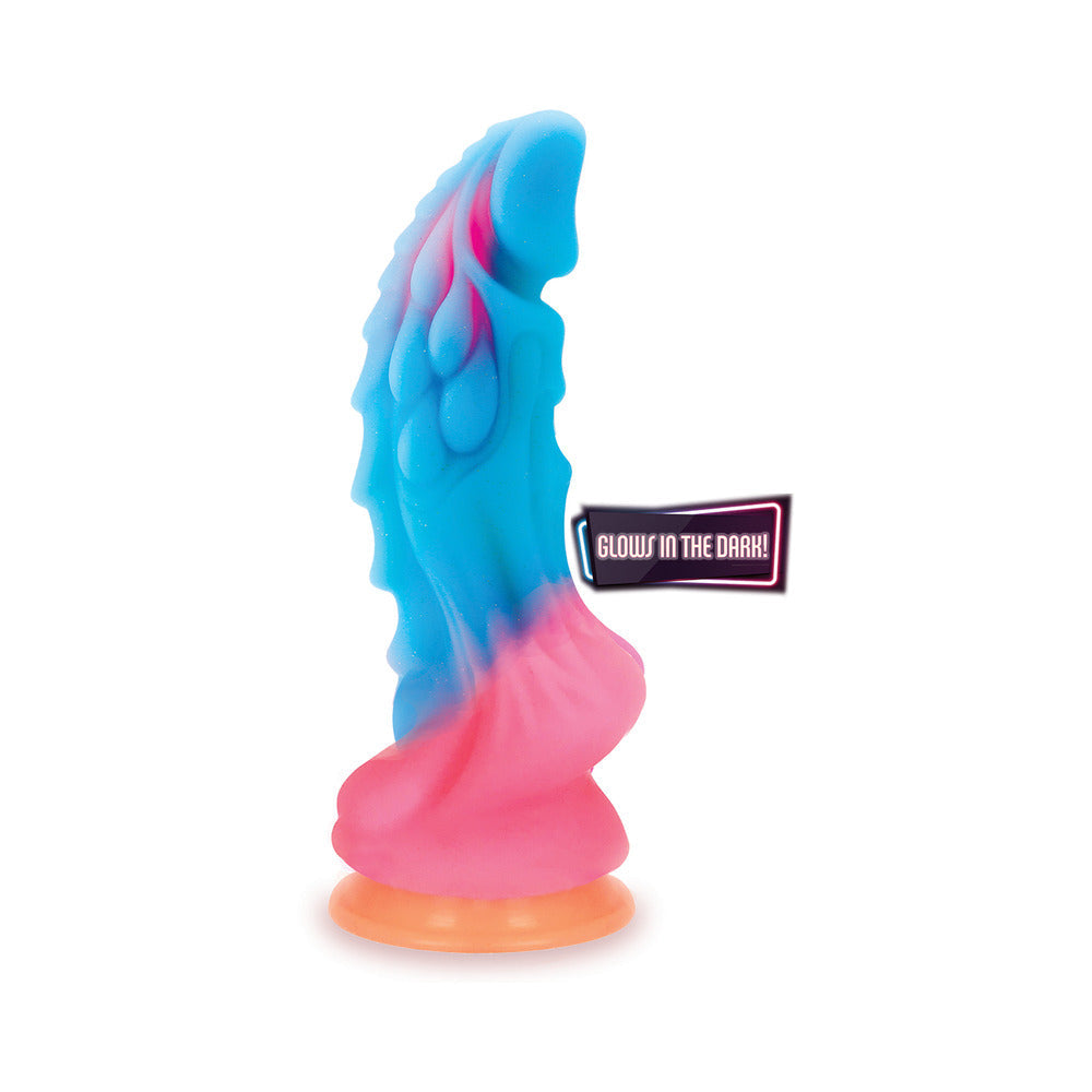 ALIENNATION GLOW DRAGON 9 IN. SILICONE GLOW-IN-THE-DARK DILDO