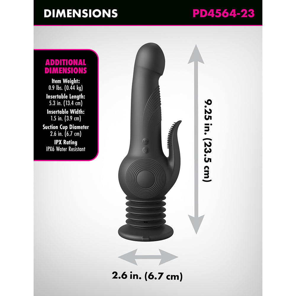 PIPEDREAM - SÉRIE FETISH FANTASY POGO THRUSTER NOIR