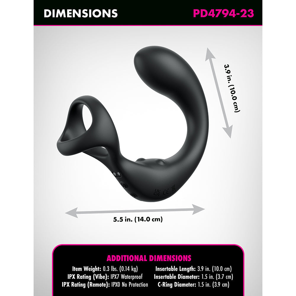 PIPEDREAM - ANAL FANTASY ELITE ASS-GASM TAINT-ALIZER BLACK
