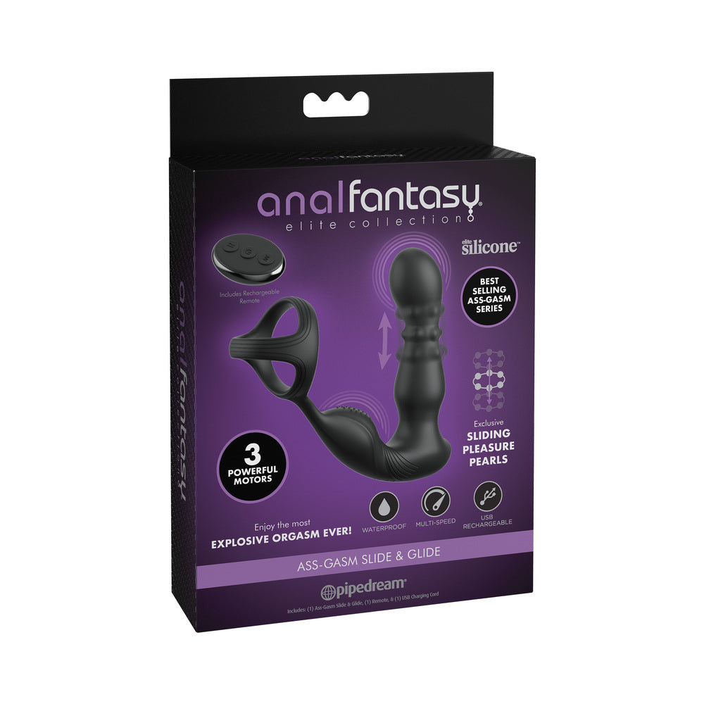 ANAL FANTASY ELITE COLLECTION - VIBRATING ANAL RING AND MASSAGER WITH REMOTE CONTROL