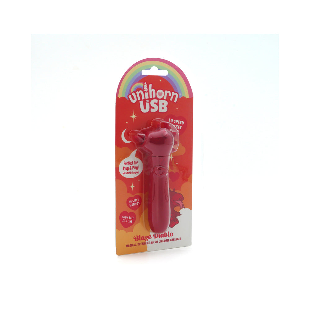 CONCEPTOS CREATIVOS - UNIHORN USB BALA BLAZE DIABLO ROJO OSCURO