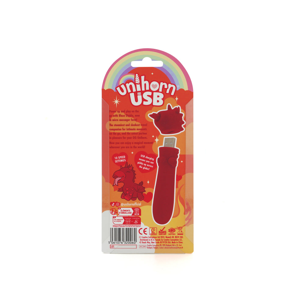 UNIHORN USB BULLET BLAZE DIABLO DARK RED