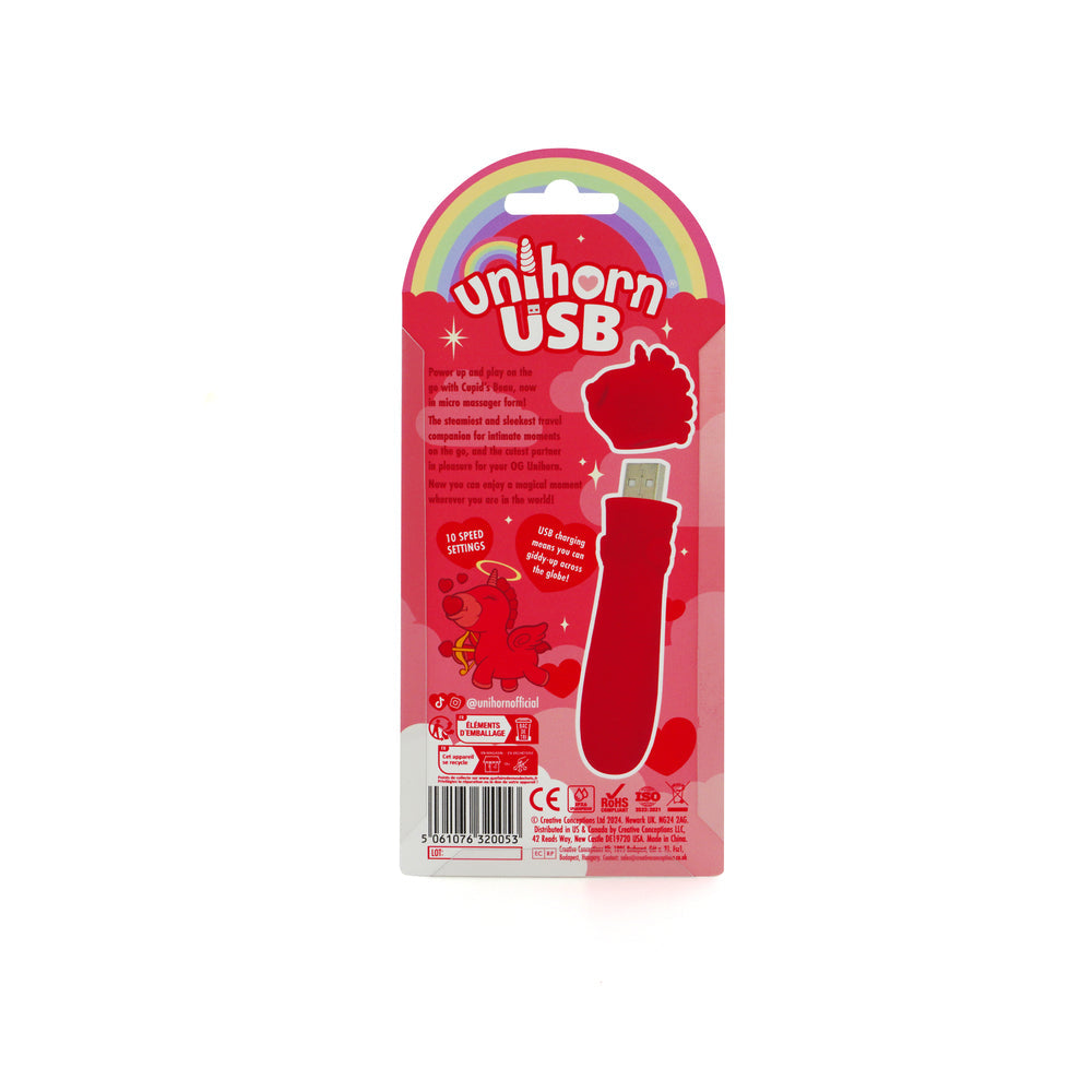 CREATIVE CONCEPTIONS - UNIHORN USB BULLET CUPID''S BEAU LIGHT RED