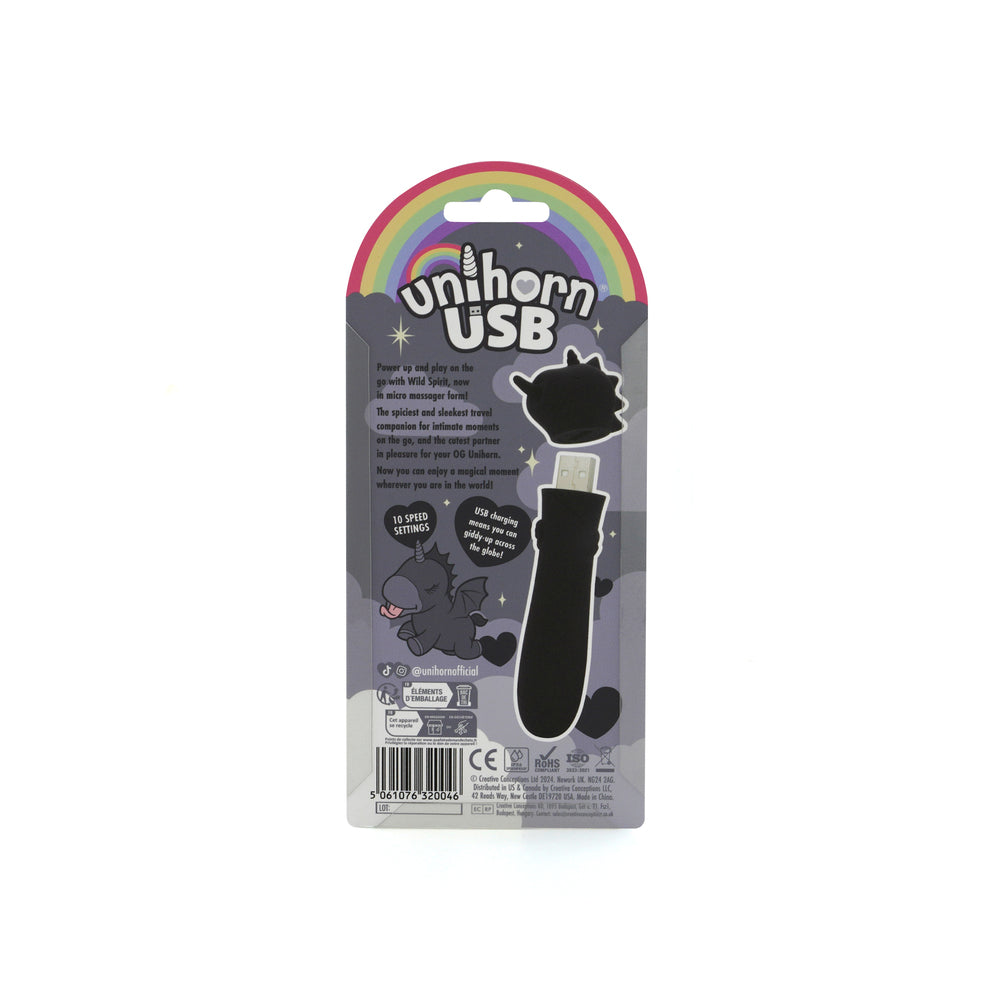 CREATIVE CONCEPTIONS - UNIHORN USB BULLET WILD SPIRIT BLACK