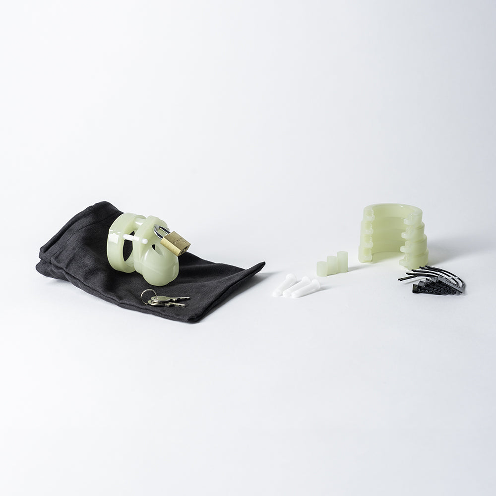 CB-X - GLOW-IN-THE-DARK MINI-ME CHASTITY CAGE KIT