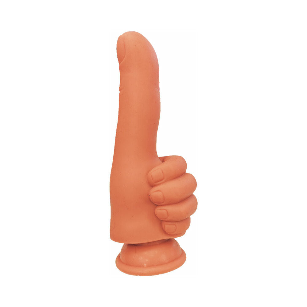 HOTT PRODUCTS - FINGER FEST THUMBS UP DILDO TAN