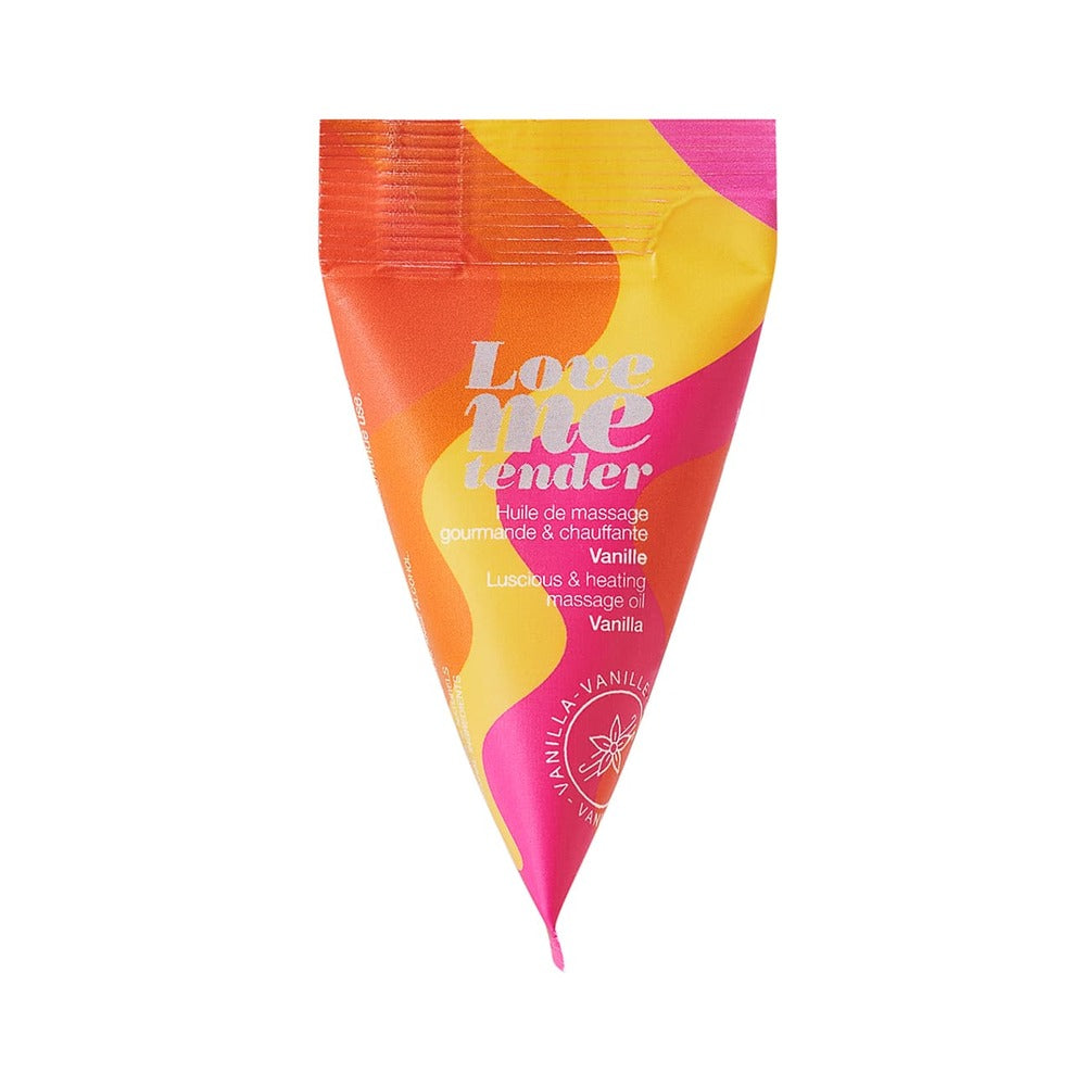 LOVELY PLANET - LOVE TO LOVE LOVE ME TENDER LUSCIOUS & HEATING MASSAGE OIL VANILLA 0.33 OZ.