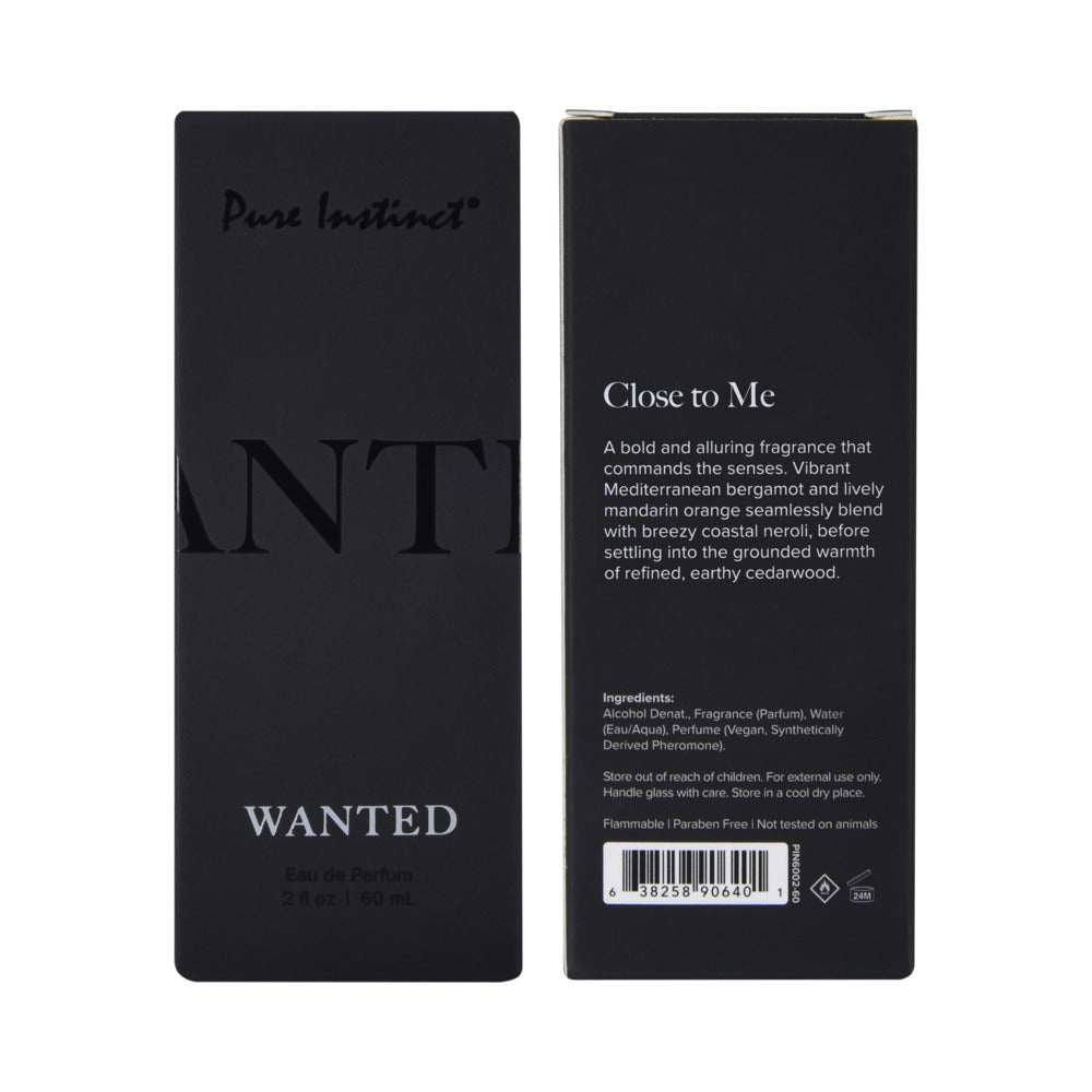 CLASSIC BRANDS - EAU DE PARFUM DE FEROMONAS PURE INSTINCT WANTED 2 FL OZ | 60 ML