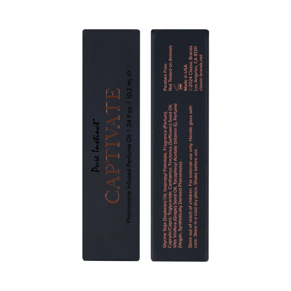 CLASSIC BRANDS - PURE INSTINCT PHEROMONE PERFUME OIL CAPTIVATE 10.2 ML | 0.34 ML