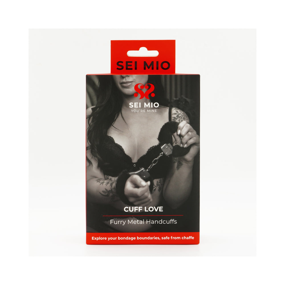 SEI MIO CUFF LOVE FURRY METAL HANDCUFFS