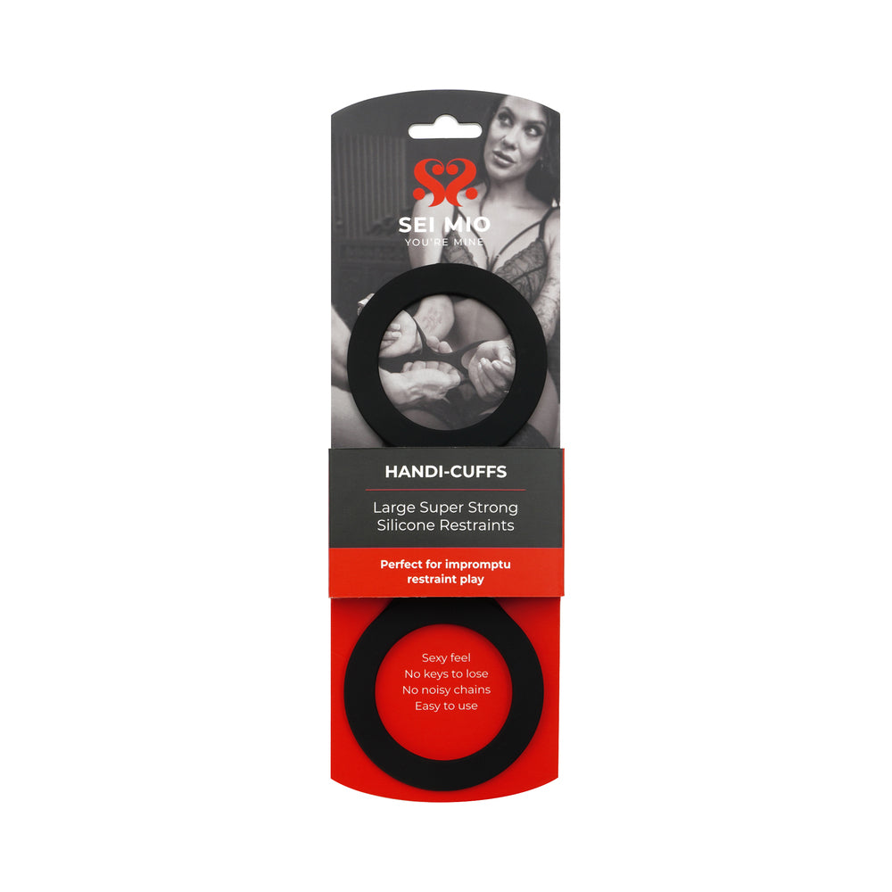 CREATIVE CONCEPTIONS - SEI MIO HANDI-CUFFS LARGE SUPER STRONG SILICONE RESTRAINT CUFFS